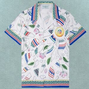 Casablanca White Short Sleeve Shirt